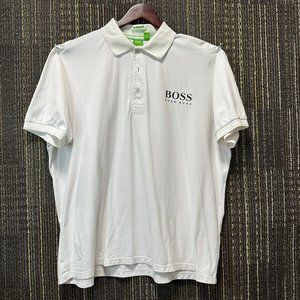 HUGO BOSS mens white polo